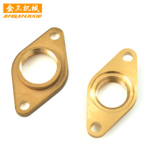 红冲法兰非标锻压铜件加工 黄铜车削异形件 菱形非标件