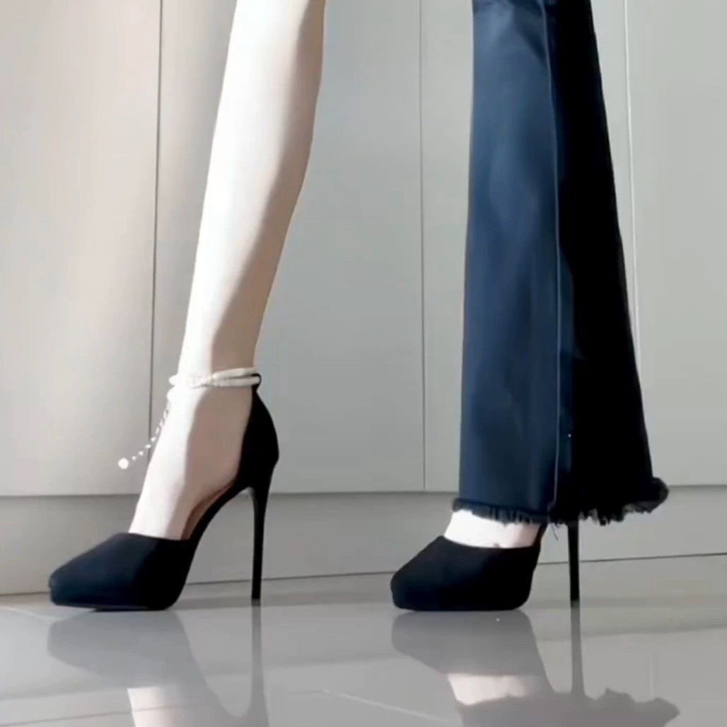 Новые водонепроницаемые туфли на высоком каблуке женские каблуки не устают