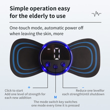 新款智能颈椎按摩贴 多功能脉冲腰部背部口袋肌肉放松按摩器贴片