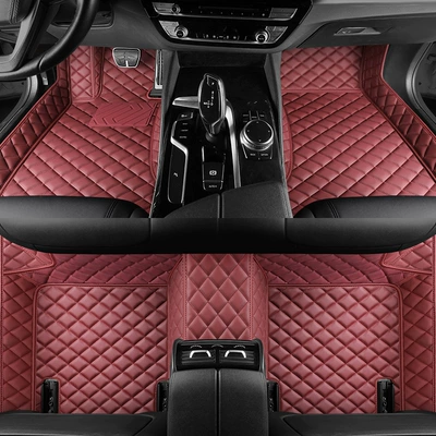 Ayaqaltılar (Kovriklər) Car Old and New Style Wire - burgundy-single-layer-foot-pads