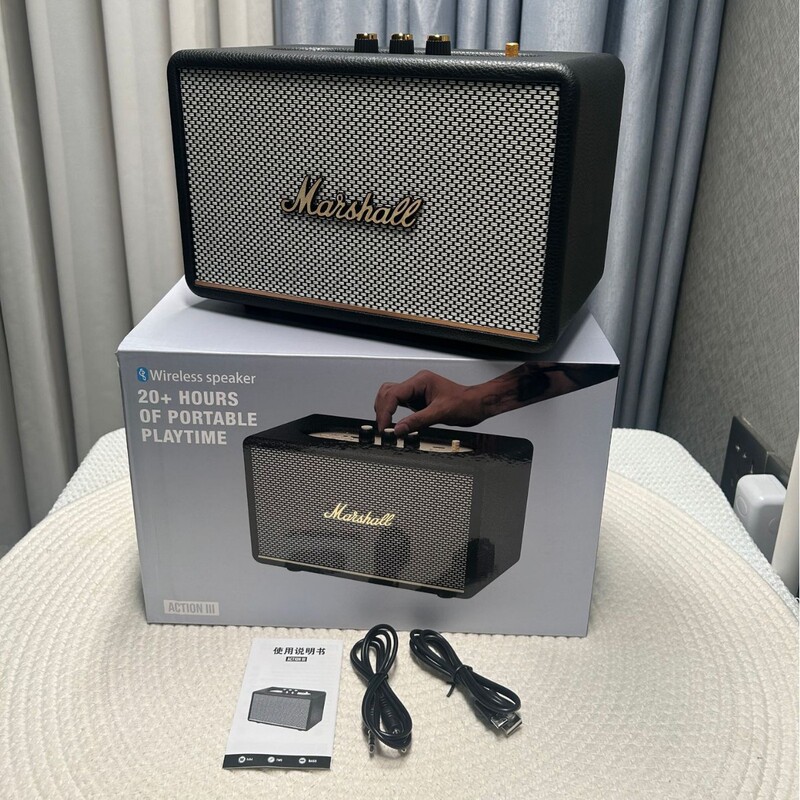 Cross-Border Applicable Action Iii Retro Bluetooth Speaker Marshall Wireless Stereo Audio Subwoofer A3