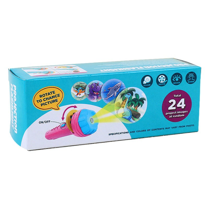 Мультфильм светящийся проекционный фонарик с животными детский сад ребенок Раннее Образование забавные игрушки для мальчиков и девочек маленький подарок