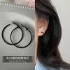 Black earrings, silver 925 sample