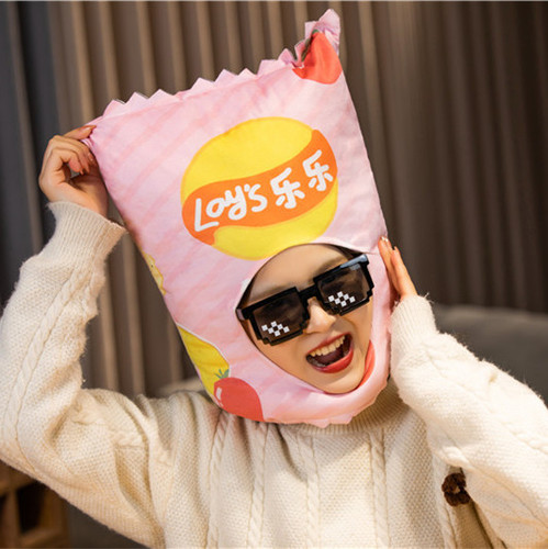 Cute food costumes, cartoons, funny ideas, potato chips and hats, party and birthday event photo props