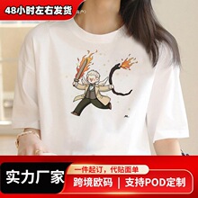 Good Omens t-shirts women funny Japanese top girl streetwear