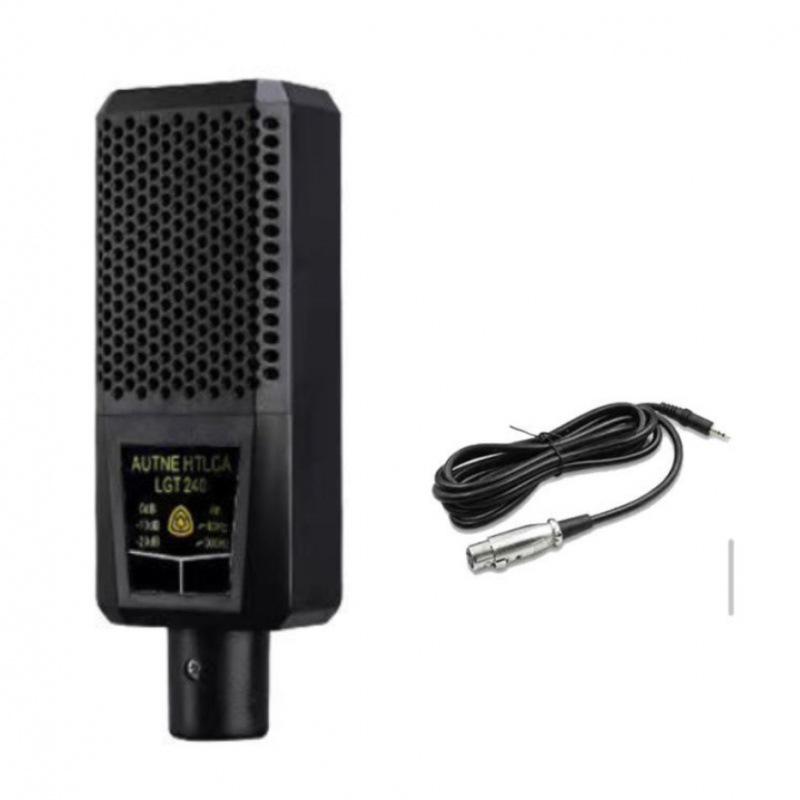 Condenser Microphone LGT240 Recording and Live Broadcasting Equipment Shed Outdoor Sound Card Set Mobile Phone Computer Square Microphone
