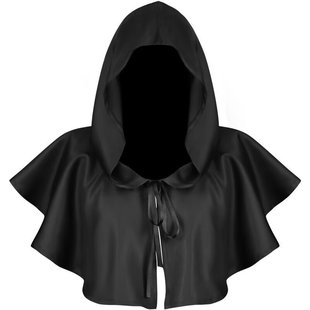 Halloween Cos Costume Grim Reaper Hooded Cloak Cosplay Adult Cloak Monk Hat Medieval Hooded Cloak