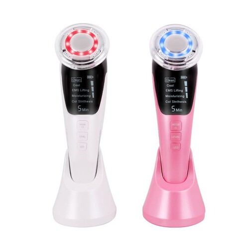 rf radio frequency beauty instrument home facial ems microcurrent lifting and firming beauty instrument hot and cold facial introduction instrument
