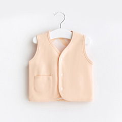 Reversible baby vest spring and autumn baby vest newborn baby vest autumn and winter thin section soft waistcoat for boys and girls