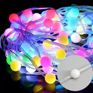 LED智能点控一体圆球360度皮线灯宝莲灯蓝牙控制器圣诞跨境USB