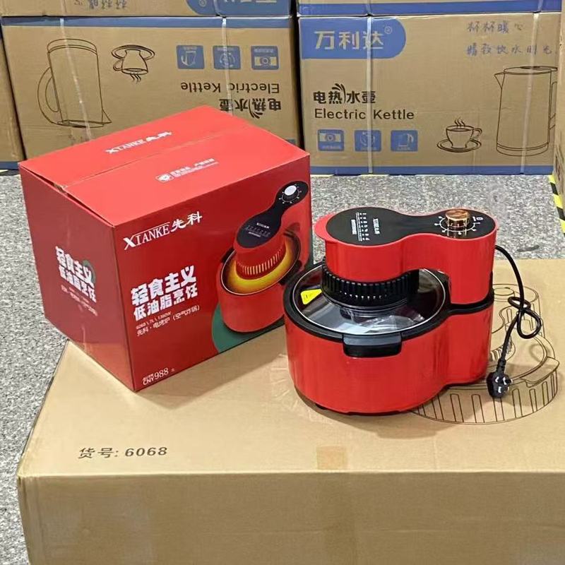 先科可视空气炸锅大容量智能多功能电炸锅无油烟家用双旋钮锅批发|undefined
