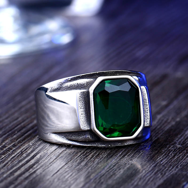 Men's Gender Simple Style Geometric Titanium Steel Plating Men's Rings
