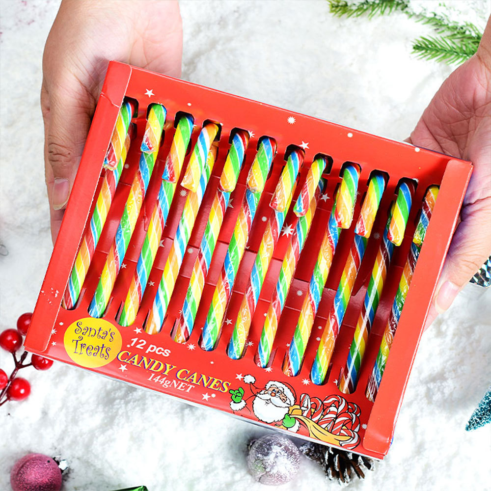 대형 사탕수수 [12개입] 레인보우 스타일