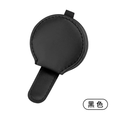 Car-Mounted Glasses Holder, Card Holder, Creative In-Car Sun Visor Storage, Receipt Holder, Car Glasses Stand, Can Be Silk-Screened with Logo (Car Glasses Clip/Bill Clip) - black