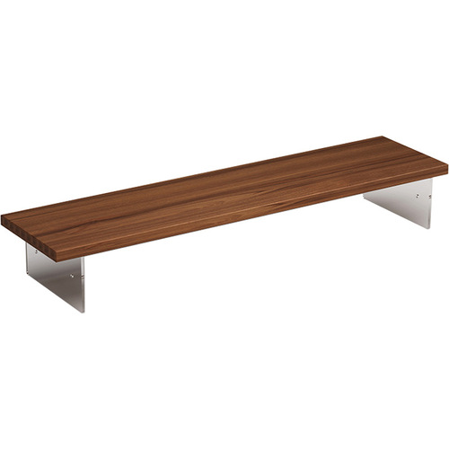 Acrylic floating computer desk riser, monitor stand, office desk storage and display shelf