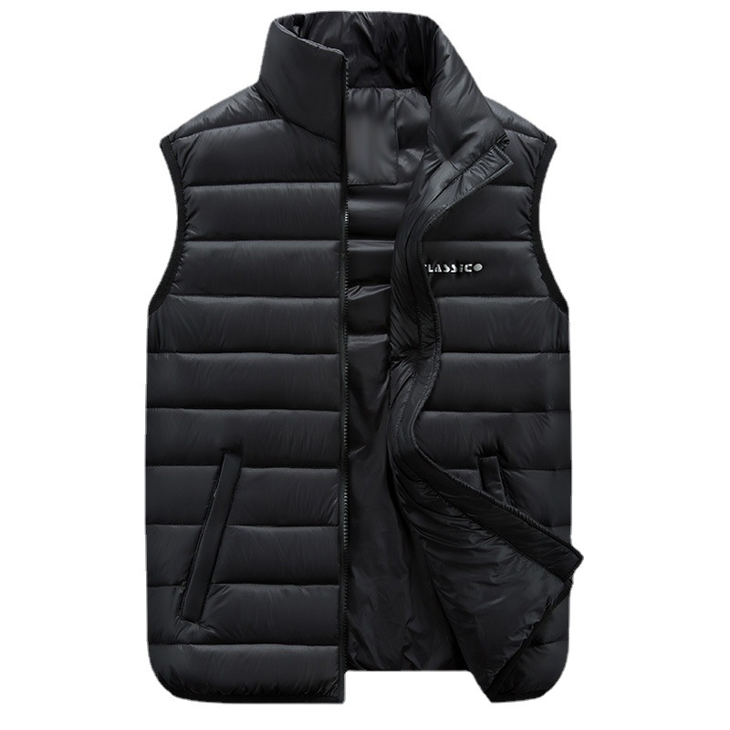 Men's clothing Couple models light down cotton jacket 200 catties vest plus fat large size fat down cotton vest autumn and winter men and women tide_voghion.com