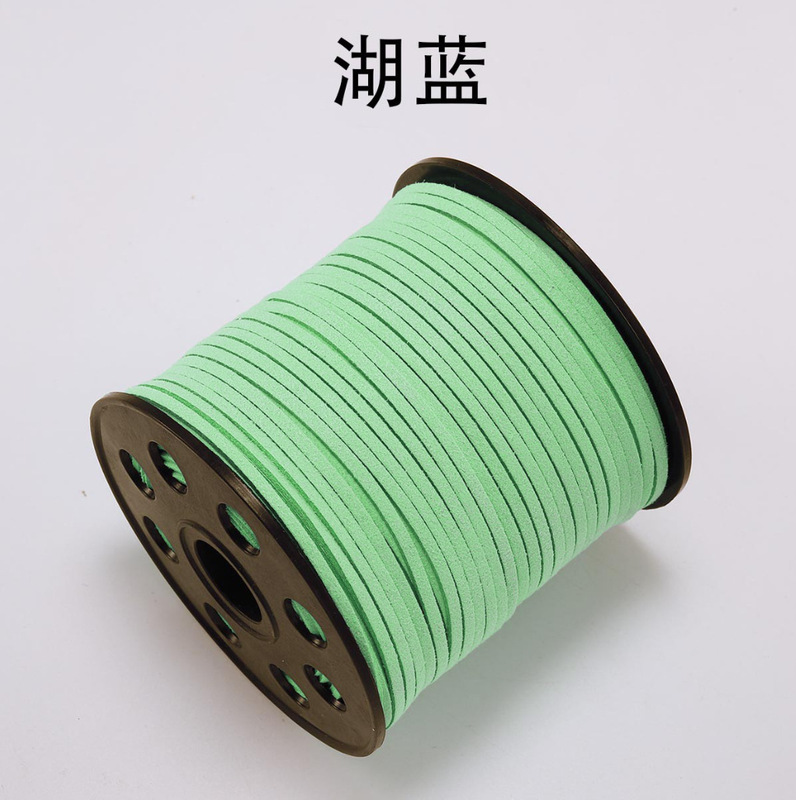 韓国の絨毯の皮の縄の鹿の皮の縄の両面の絨毯のDIYの手作りのアクセサリーの部品はブレスレットのネックレスの縄のスエードの皮の縄を編みます|undefined