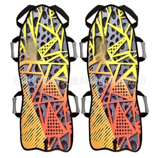 Outdoor Ski Mat Adult Thickened Ski Sled High Backrest Double Children's Wear-Resistant Sled Ski Cart