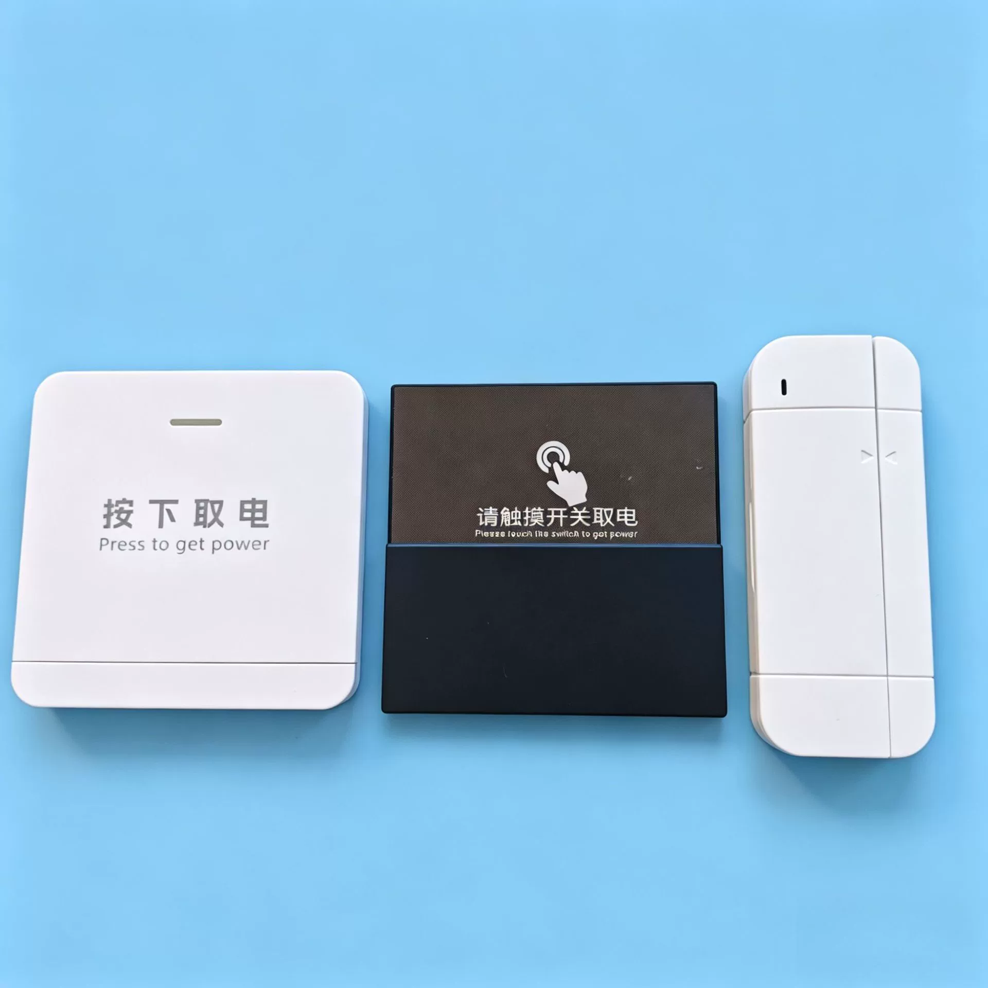 Type 86 wireless door magnetic power switch 40A touch power switch energy saving foreign trade export