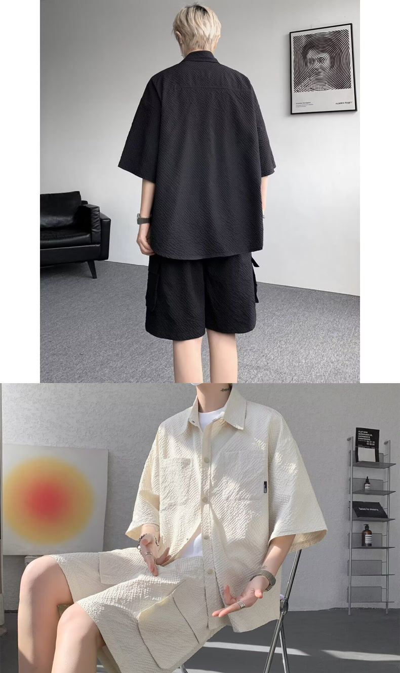 Men's Retro American Style Athletic Set With Quick-dry Outfit_voghion.com