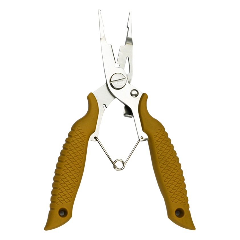 Multi-functional micro-stainless steel road clamp fishing line Shears Open-loop hook pliers fishing scissors outdoor fish control tool