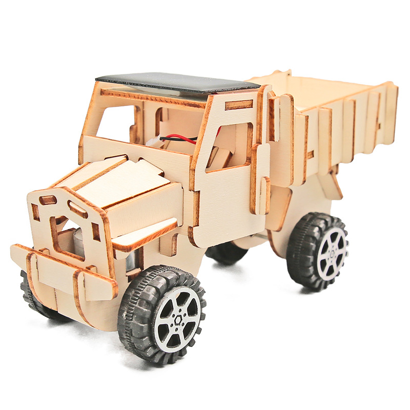 Camión solar pequeño experimento ciencia pequeño manual bricolaje material experimento coche solar Día del niño experimento paquete