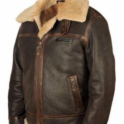 2021 Youth Zipper Slim Fit Casual Fur Lapel Solid Color In-Stock Zipper Pocket Brown Fur