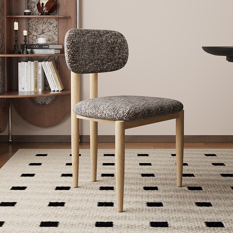 Log + gris oscuro frijol negro frijol algodón lino