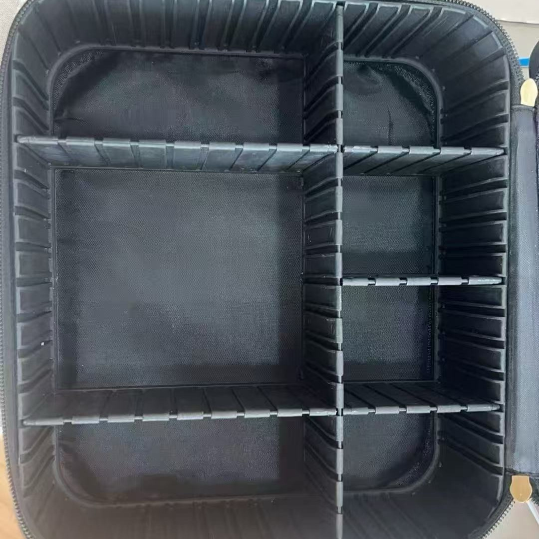 Espejo de Maquillaje con Luz LED, Bolsa de Almacenamiento para Maquillaje, Bolsa de Viaje Portátil de Gran Capacidad de Fábrica