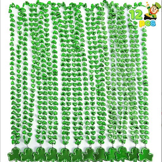 Día de San Patricio irlandés decoraciones trébol Cuentas colgante collar Festival irlandés decoraciones del partido