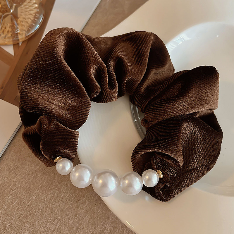 Satín anillo de cabello de intestino grueso femenino coreano de alto nivel retro sensación de cabello de cabello de cinta de goma almohada de cabello adornos de cabello