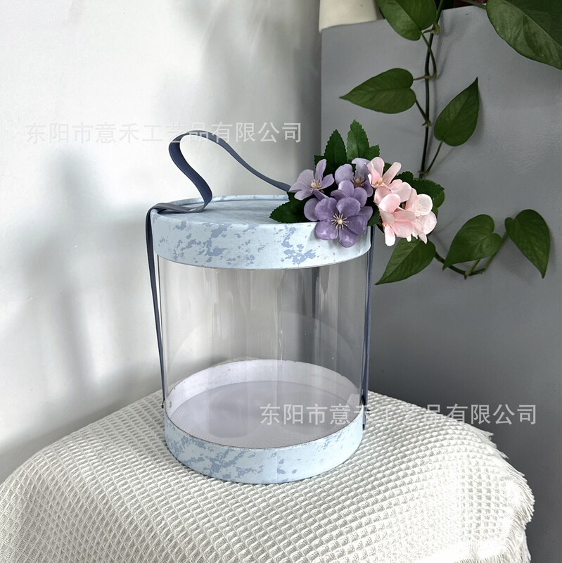 新しいJinxiu YunlanポータブルPVC透明ハグバケツお土産キャンディバケツ結婚式キャンディボックスdiy透明バケツ|undefined