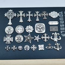 复古合金克罗星十字架星星朋克风格配件diy发饰手机壳洞洞鞋配饰