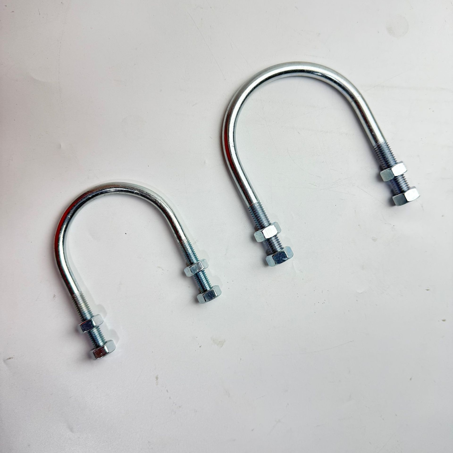 CB / T 3780 / 1997 - Pa / Pb galvanizado en forma de U tuerca gruesa perno alargado abrazadera de tubería