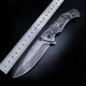 Damascus Knife Household Fruit Knife in stock All Steel Handle Folding Knife Cross Border Supply Sharp Jatters