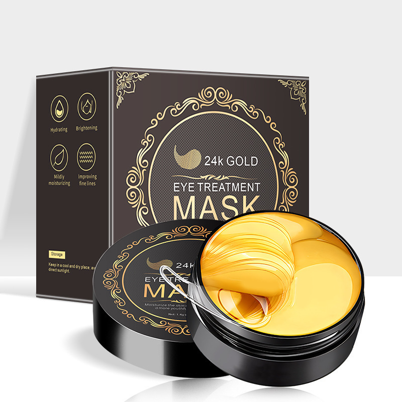 Inglés POUQUR Gold Seaweed Mascarilla hidratante y suavizante para ojos Colágeno Multi-efectos Nourishing Eye mask Lote transfronterizo