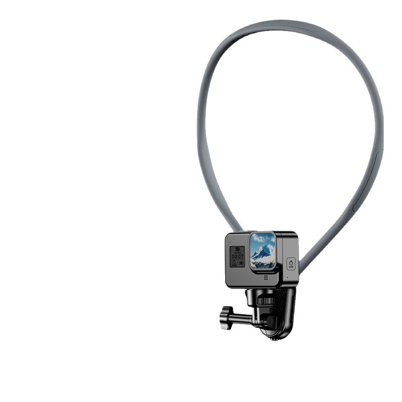 Neck-Mounted Camera Strap – Adjustable Chest Harness For Hands-Free Action Camera Mounting, Universal Fit For All Action Cams (Black/Blue/Red)_voghion.com