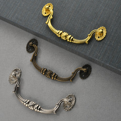 Jingmao Hardware-352 New Chinese style home decoration furniture silver bar drawer cabinet door alloy handle accessories