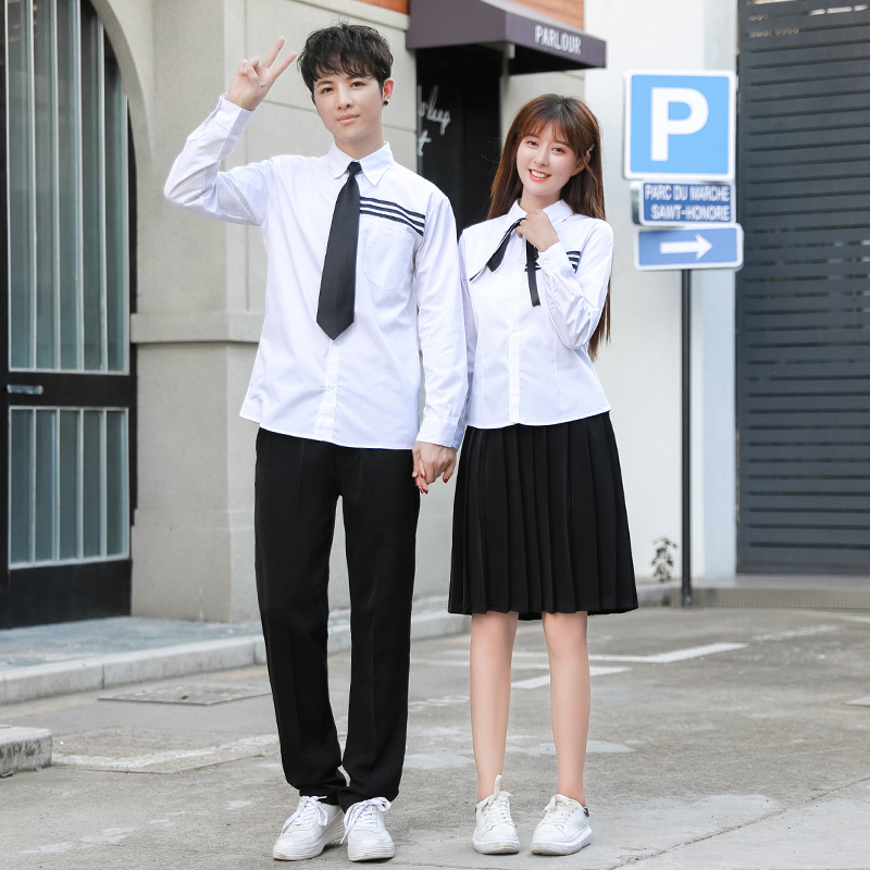 Middle School Chorus Clothing High School Students British Academy Style Class Clothing Men's and Women's Red Song Poetry Recitation Competition Performance Long Dress