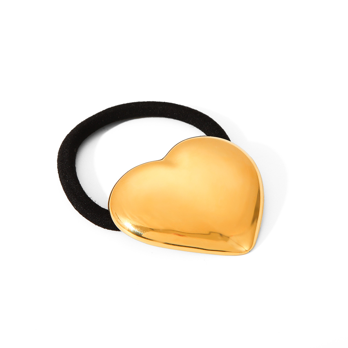 16g Weight Hair Tie Hair Accessories Type 1 Piece Quantity Holiday, Daily, Selfie Occasion Metal Material Heart Shape Pattern 2025 Spring and Summer, 2025 Autumn and Winter, All Seasons Season Women's Gender Plating Design Casual, Elegant, Lady Style Casual Elegant Lady Women's Heart Shape Metal Plating Hair Tie 10