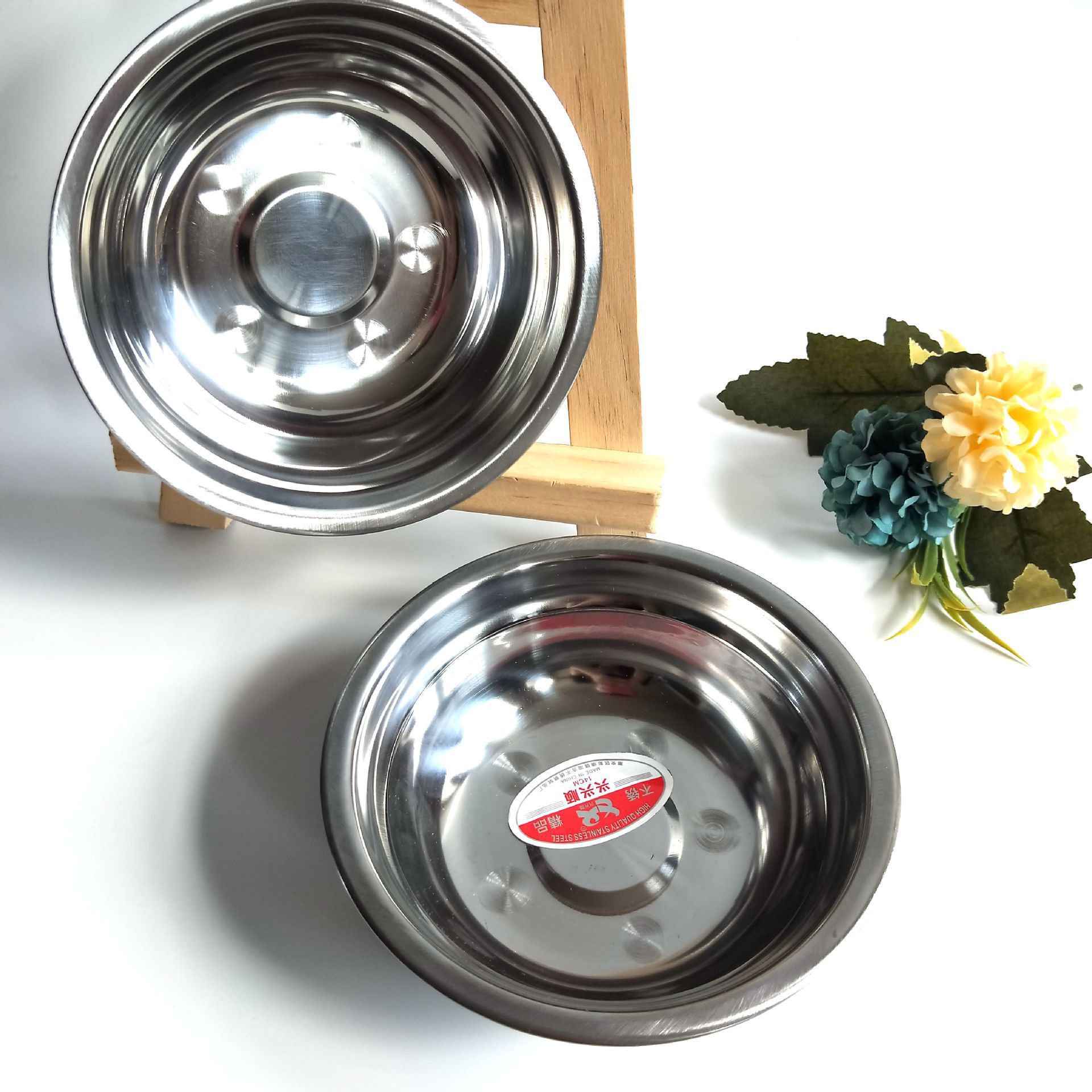 1 yuan metal bowl for street stall suppl...