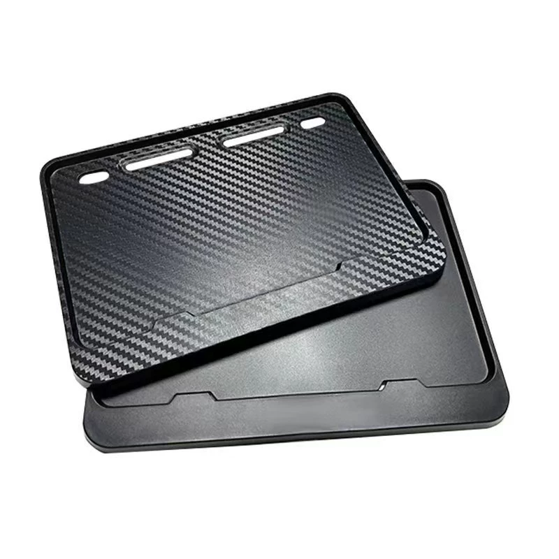 Motorcycle rear license plate frame protective frame for motorcycle pedal license plate border resin universal anti-theft