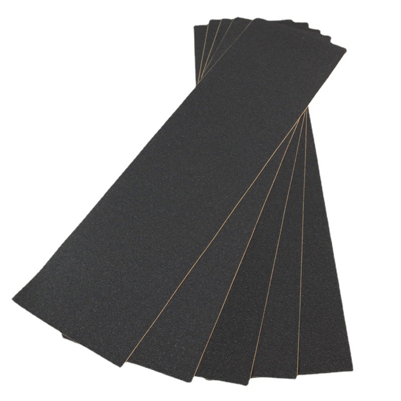 OS780 skateboard sandpaper anti-slip cloth pure black transparent sandpaper air holes double warped long board sandpaper Griptape