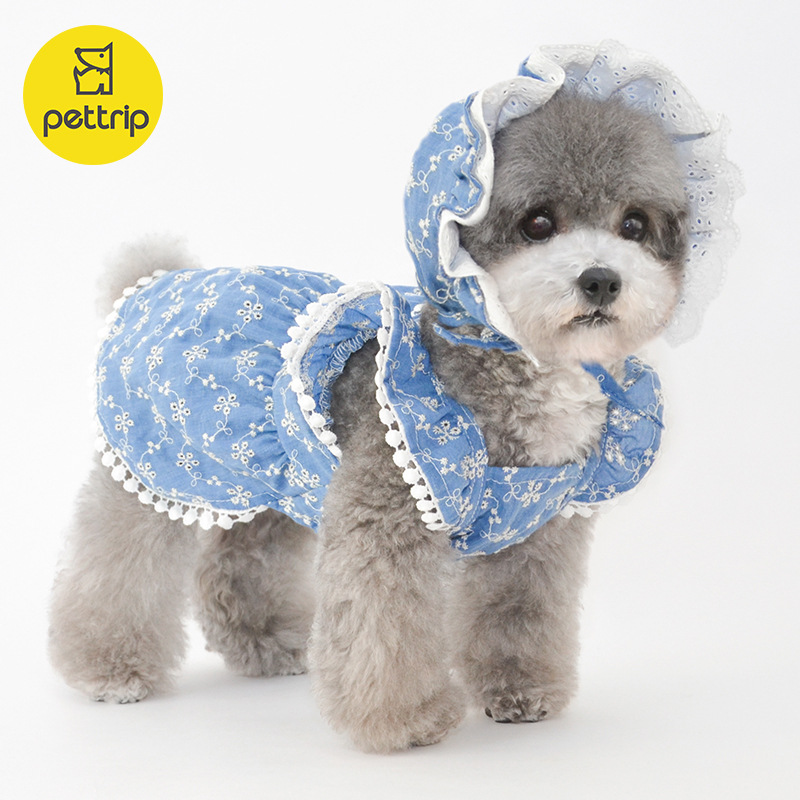 pettrip 베투 개옷 애완동물옷 봄여름 고양이옷 고양이옷 애완동물 스커트 강아지 스커트