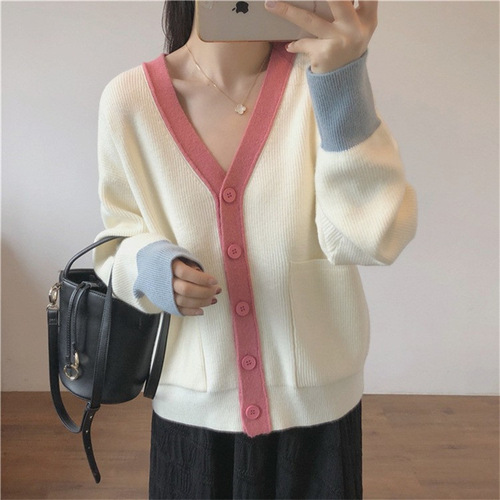 The laid-back style loose, casual and versatile sweater jacket is a new fashion hooded knitted cardigan for women in the autumn and winter of 2022 pic 16