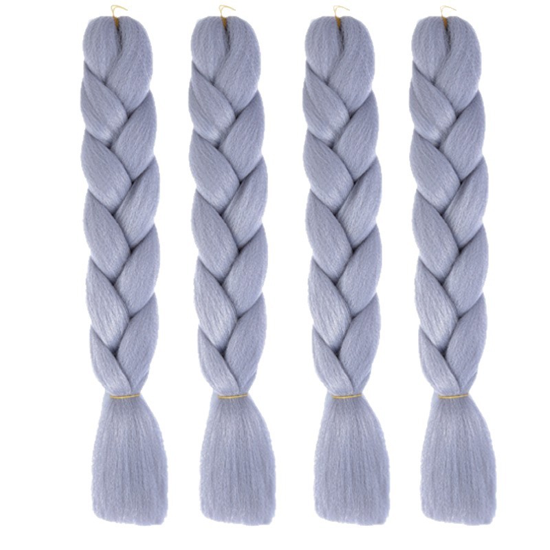 Trenzas africanas grandes de alta temperatura de ganchillo de seda extensión de cabello trenzas sucias peluca trenzas grandes trenzas gruesas trenzas grandes trenzas de fijación trenzas de torsión