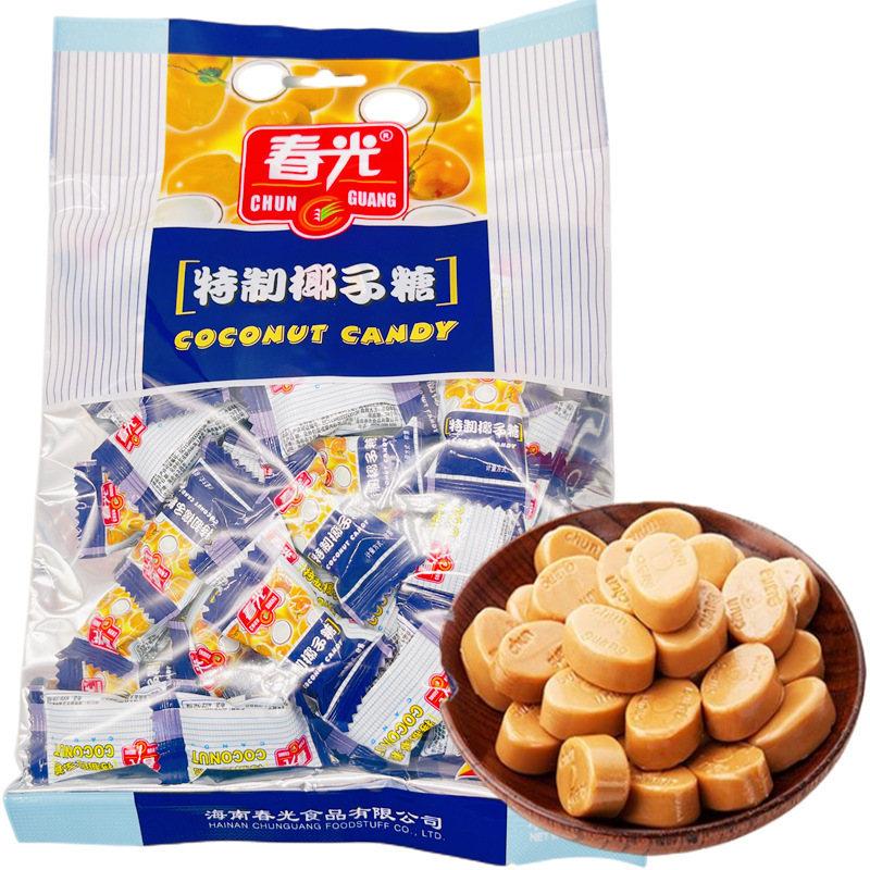 春光特制椰子糖海南特产水果硬糖婚庆结婚喜糖零食糖果批发年货
