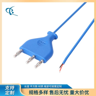 可定制高频电刀笔线 PVC纯铜连接线 三芯电源线