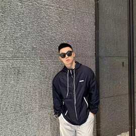 毒家现货正确版本P家2025新款再生尼龙连帽夹克宽松版型男女同款