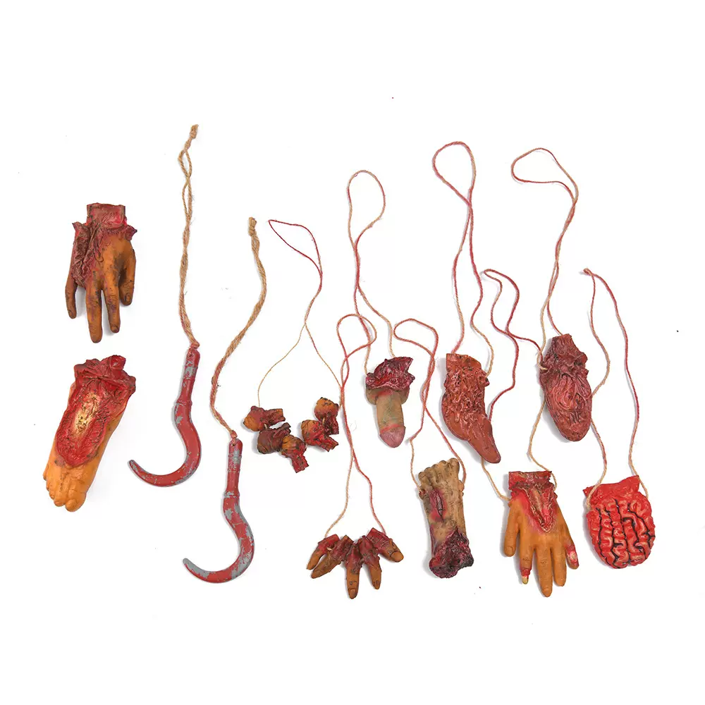 外贸万圣节庭院氛围装饰品鬼屋密室恐吓道具挂饰摆件批发骷髅头